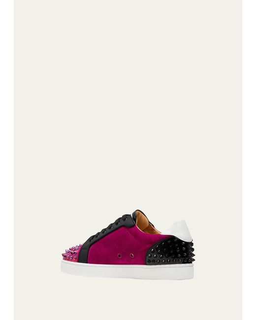 Christian Louboutin Seavaste 2 Orlato Flat Spike Low-top Sneakers in Pink  for Men | Lyst