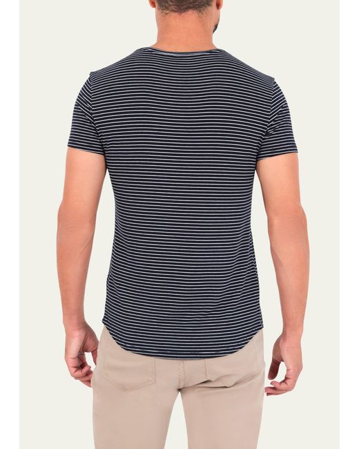 Monfrere Blue Dann Striped T-shirt for men