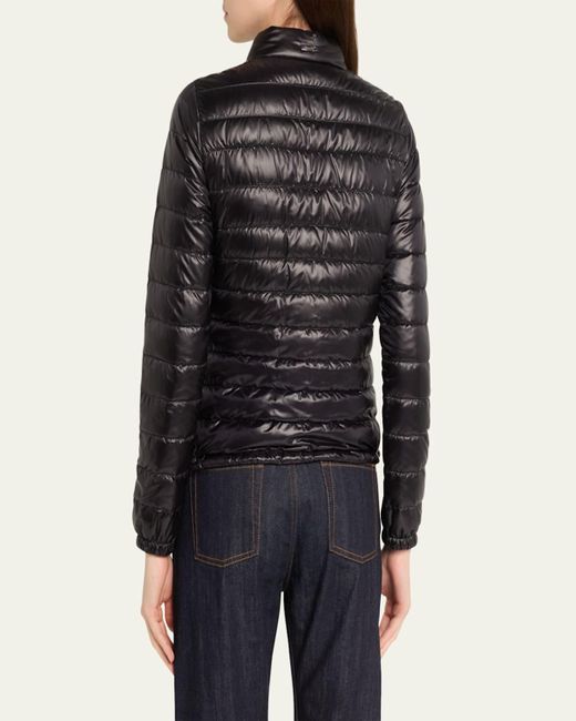 Herno Black Shiny Nylon Short Down Jacket