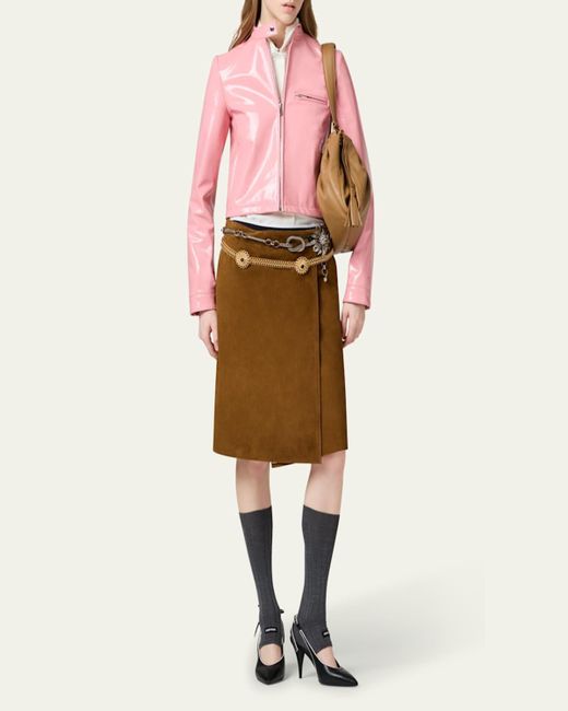 美品✨ 90’s miu miu Vintage Wool wrap Skirt Miu miu wrap skirt - Gem