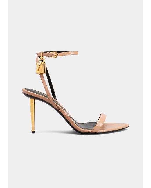 tom ford 85mm lock leather sandals