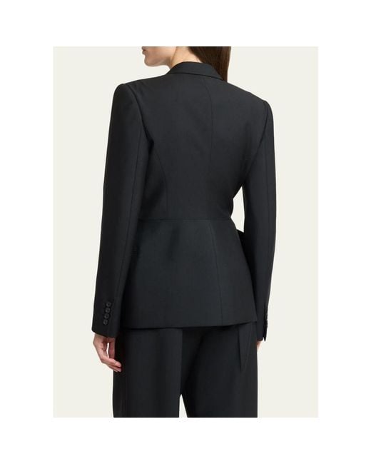 Givenchy Black Wool-Mohair Bow Jacket