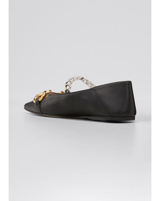 gucci black ballet flats