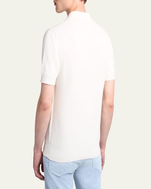 Tom Ford Natural Classic-Fit Cotton Pique Polo Shirt for men