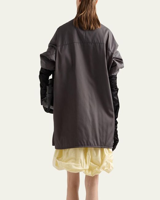 Prada Gray Re-Nylon Utility Jacket