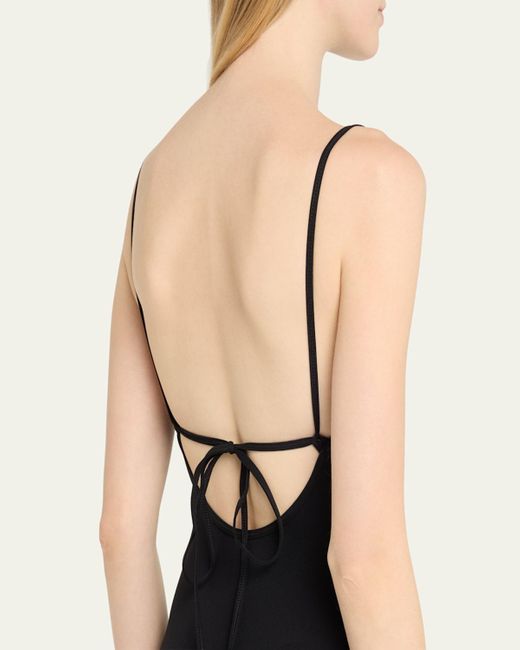 Totême  Black Classic One-Piece Swimsuit
