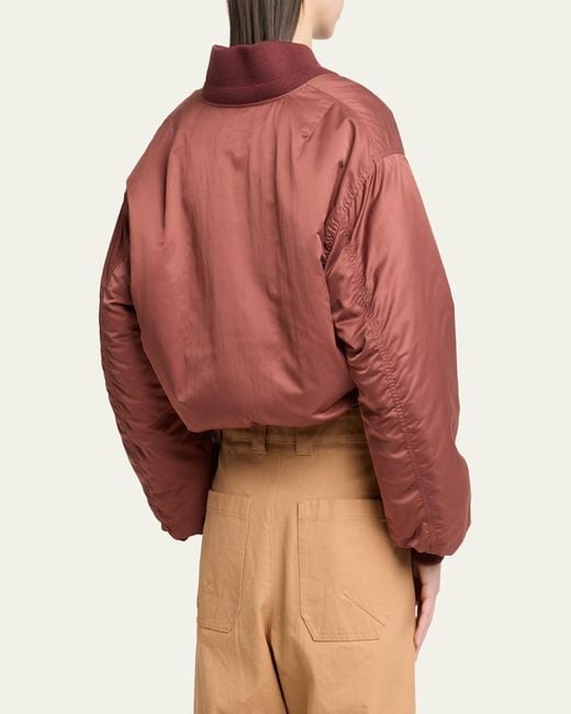 Chloé Red Short Bomber Jacket