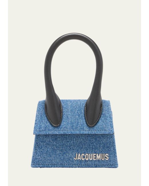Jacquemus Blue Le Chiquito Homme Denim Top-handle Bag for men