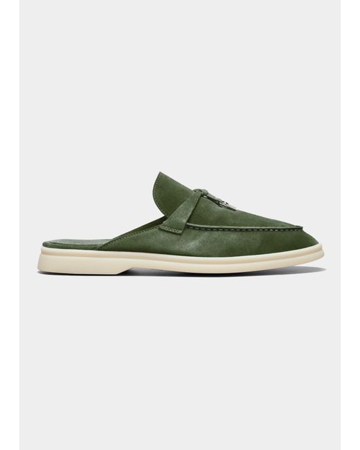 loro piana babouche charms walk suede mules