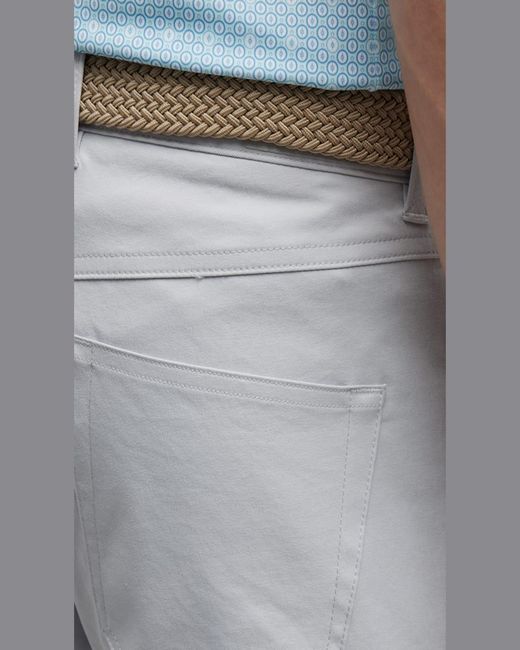 Peter Millar Gray Eb66 5-Pocket Performance Pants for men