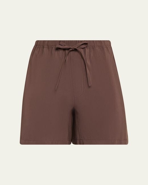 FRAME Brown Modal Blend Pull-On Drawstring Shorts for men