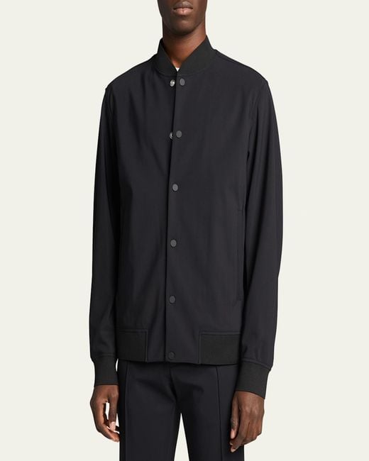 Theory Blue Murphy Precision Ponte Jacket for men