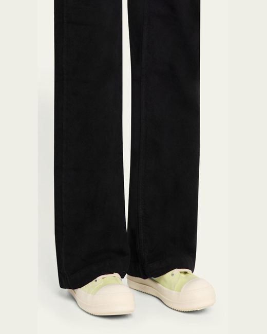 Rick Owens Blue Sneaks Slashed Denim High-Top Sneakers for men