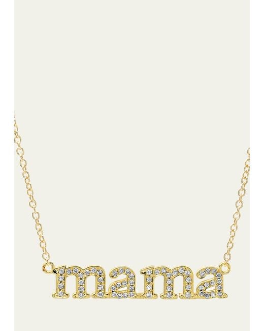 Jennifer Meyer Natural Diamond Pave Mama Necklace