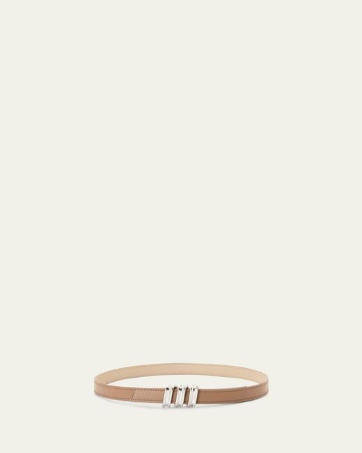 Loewe White Reversible Coil Belt
