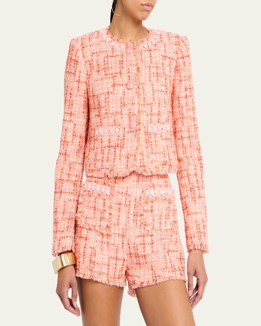 Cinq À Sept Pink Lucie Boucle Audette Jacket