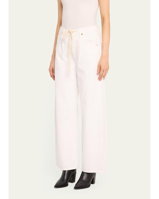 Citizens of Humanity Natural Brynn Wide-leg Drawstring Trousers