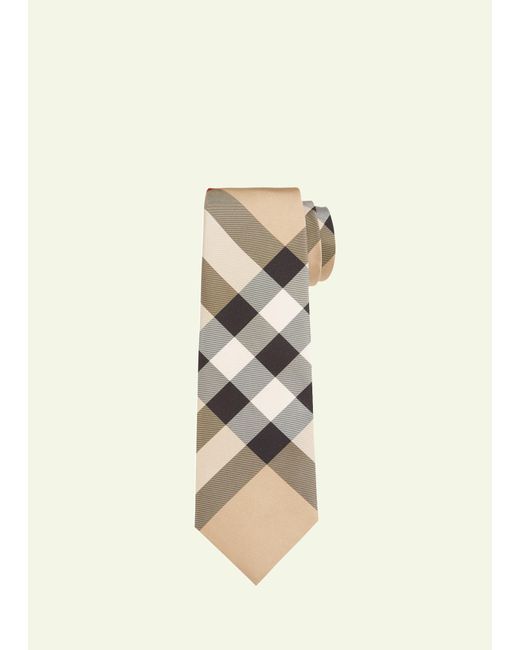 Burberry Natural Blade 7cm Exploded Check Tie for men