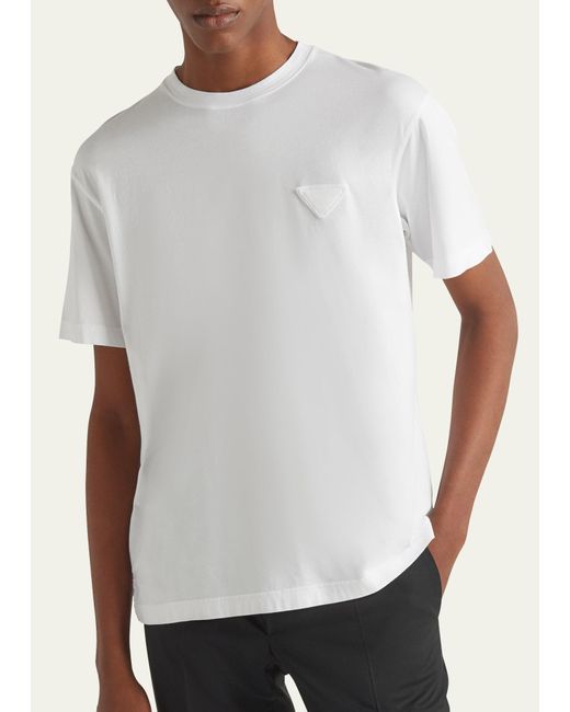 Prada Natural Jersey Conceptual Logo T-shirt for men