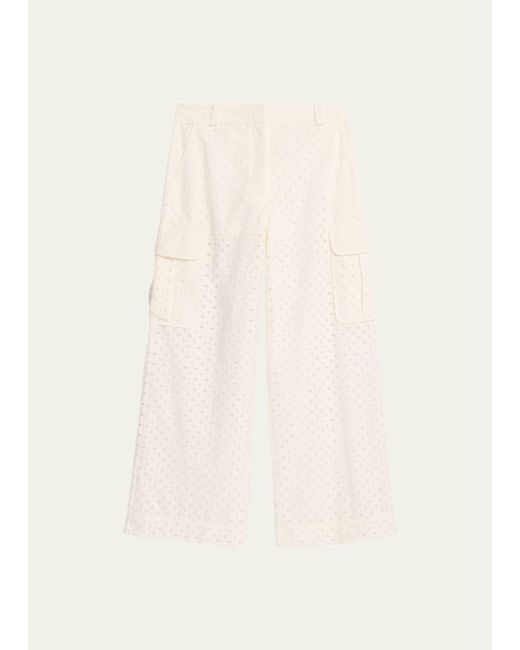 Zimmermann Natural Matchmaker Broderie Anglaise Pants
