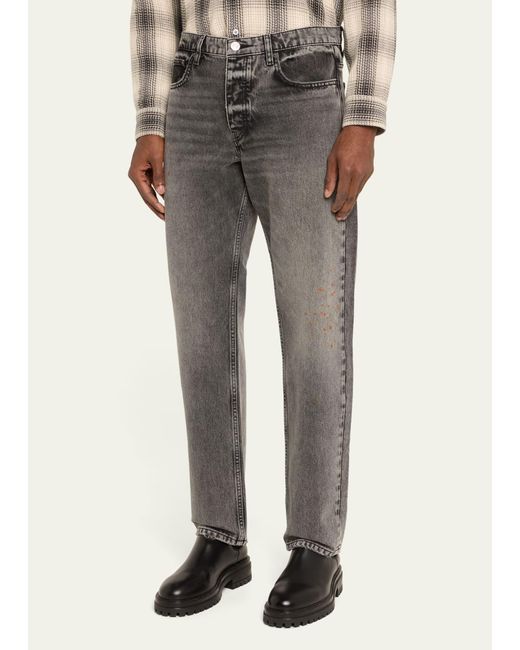 FRAME Gray Straight-leg Jeans for men