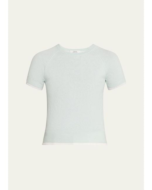 Vince Multicolor Short-Sleeve Double-Layer Tee