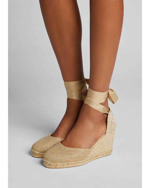 castaner metallic espadrille