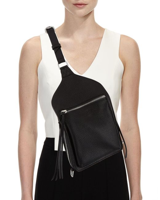 Rag & Bone Leather Elliot Sling Pack Crossbody Bag in Black Lyst
