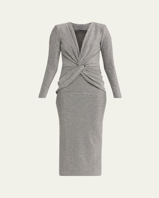 knee length dresses for ladies Chiara Boni Hesup Cap-sleeve Midi Dress | Chiara Boni Woman collection main image 1