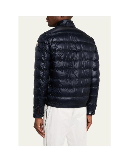 Moncler Blue Acorus Puffer Jacket for men