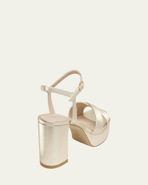 Stuart Weitzman Natural Dayna Platform 80 Sandals