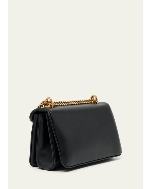 Dolce & Gabbana Black Devotion Napa Leather Chain Crossbody Bag
