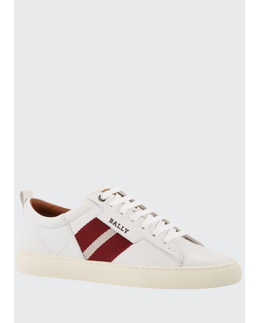 Bally White Men's Helvio Leather Low-top Sneakers for men