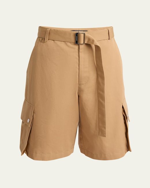 Jacquemus Natural Cargo Bermuda Shorts for men
