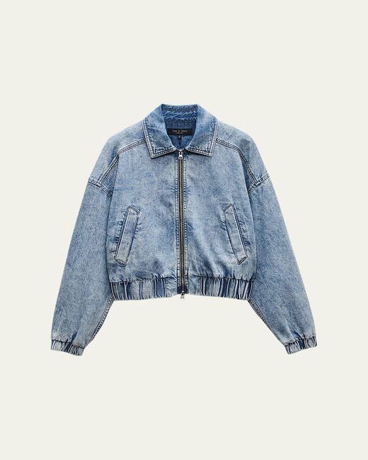 Rag & Bone Blue Featherweight Lara Jacket