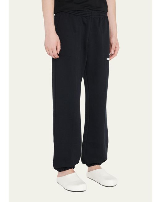 Marni Blue Sweatpants With Logo Tag for men