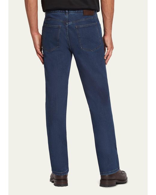 Brioni Blue 5-pocket Denim Jeans for men