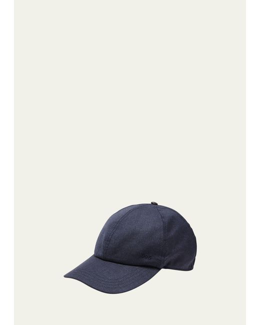 Berluti Blue 6-panel Wool Baseball Hat for men