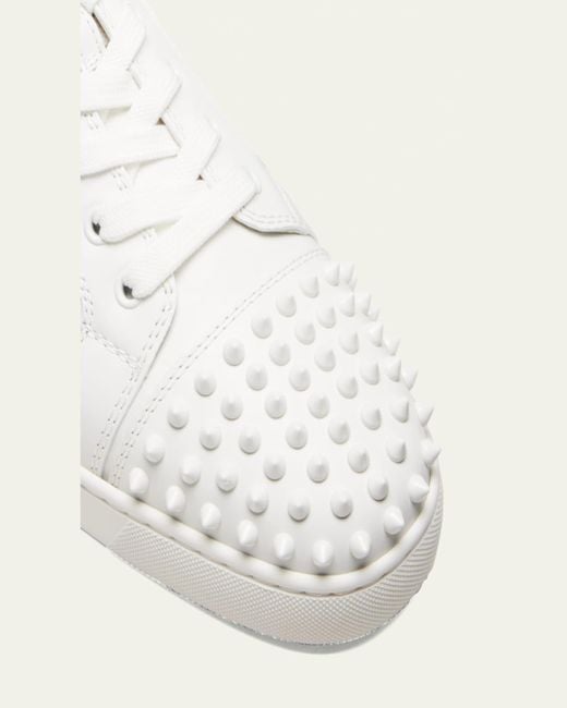 Christian Louboutin Natural Louis Junior Spiked Low-Top Sneakers for men