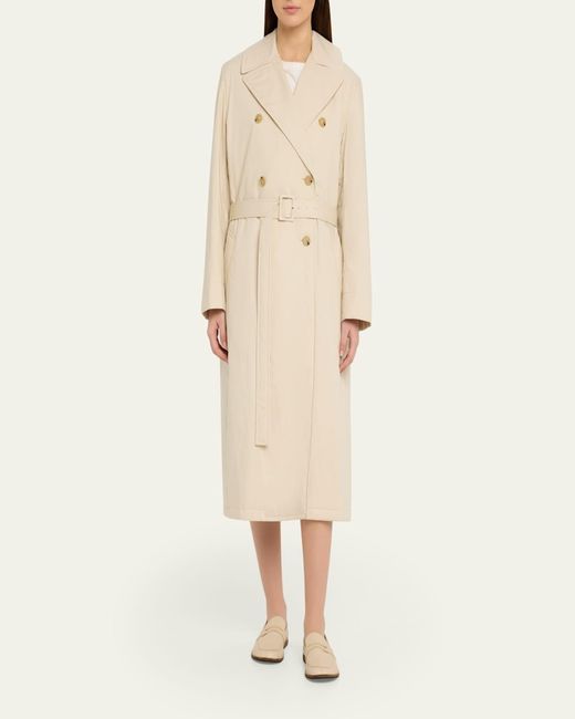 Vince Natural Padded Double-Breasted Coat