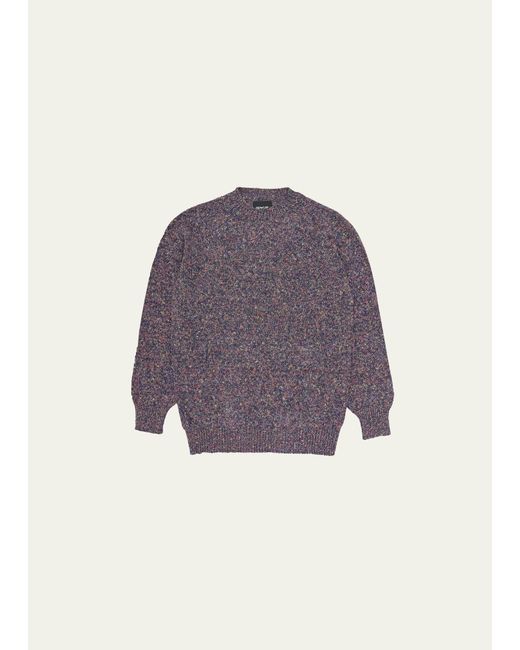 Howlin' By Morrison Purple Marled Crew Sweater for men
