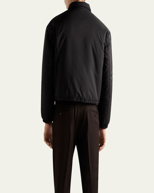 Prada Blue Re-Nylon Cropped Jacket for men