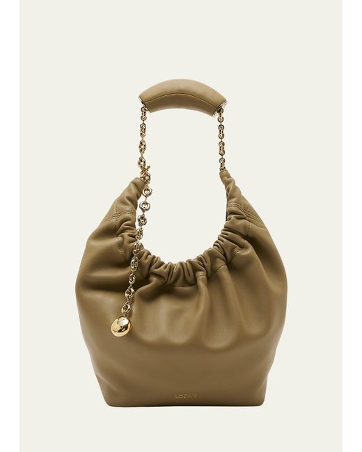 Loewe Natural Squeeze Small Shoulder Bag In Napa Leather