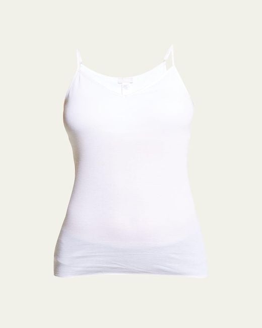 Hanro White Seamless Padded Cami