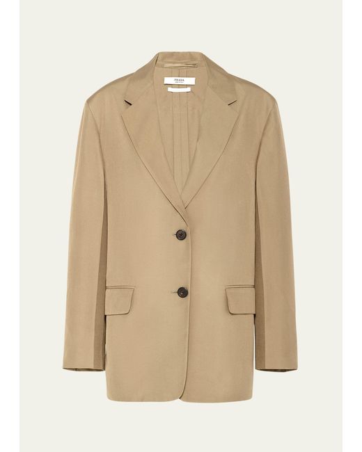 Prada Natural Classic Silk Jacket