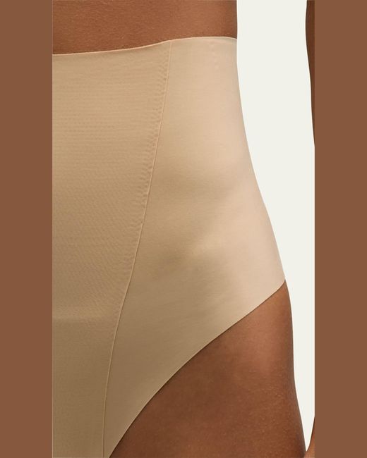 Commando Blue High-Rise Zone Smoothing Thong