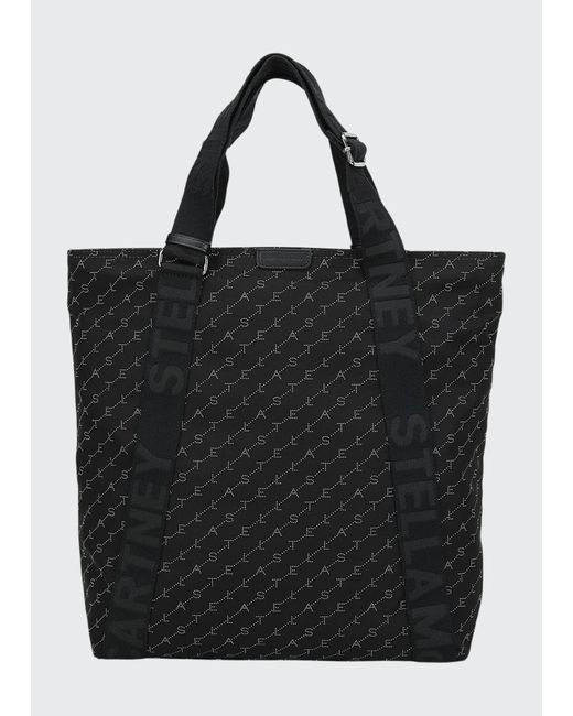 Stella McCartney Black Medium Eco Nylon Zip Tote Bag