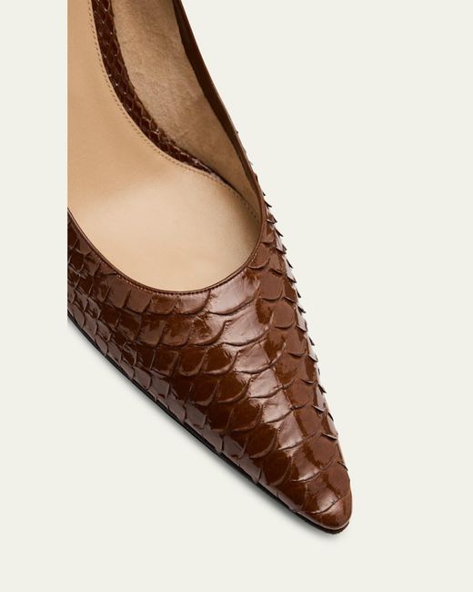 The Row Natural Liisa Python Stiletto Pumps