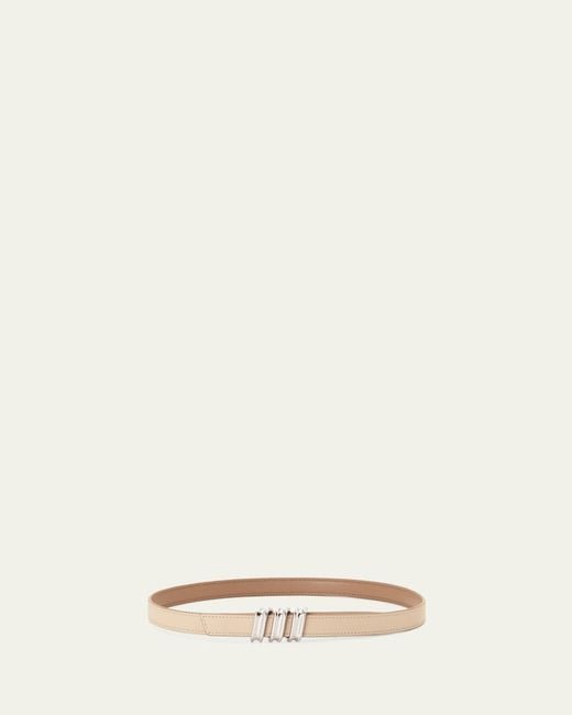 Loewe White Reversible Coil Belt