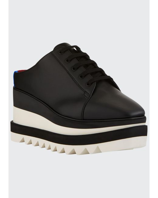 Stella McCartney Black Sneakelyse Platform Slide Sneakers